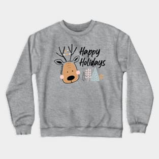 Happy Holidays, Reindeer © GraphicLoveShop Crewneck Sweatshirt